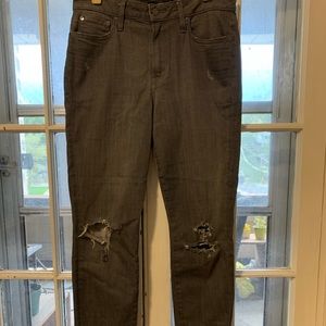 Ripped grey high waisted jeans by The Casting